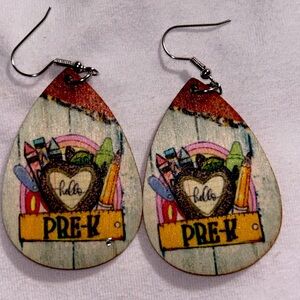 Earrings (wooden)